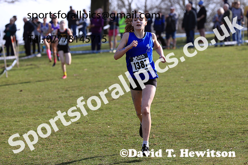 Girls under-13s 2025 UK CAU Inter Counties Cross Country Champs., Wollaton Park, Nottingham. Photo: David T. Hewitson/Sports for All Pics